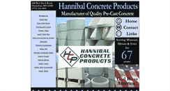 Desktop Screenshot of hannibalconcreteproducts.com